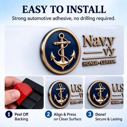 ⚜️3D Metal Veteran Honor Auto Badge