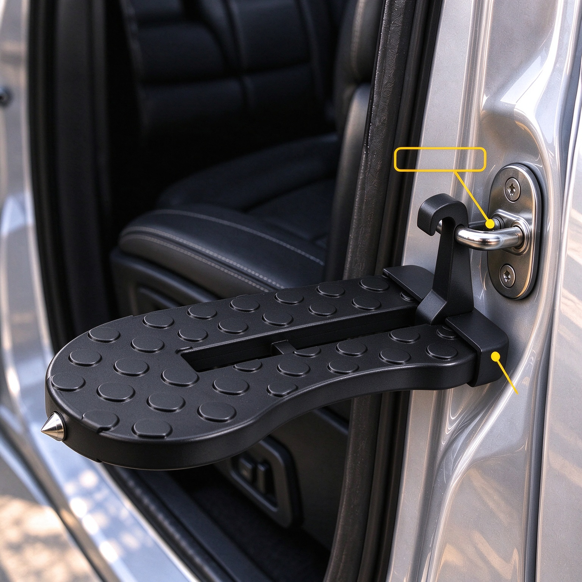 🚗Car Door Step with Built-In Window Breaker