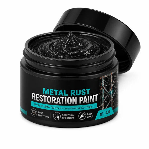 🖤 Restore Rusty Metal Without Replacing It – Black Repair Paste for Gates, Fences & Outdoor Surfaces