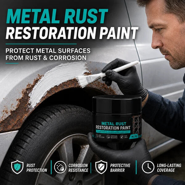 🖤 Restore Rusty Metal Without Replacing It – Black Repair Paste for Gates, Fences & Outdoor Surfaces