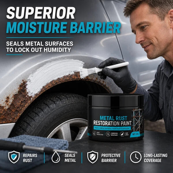 🖤 Restore Rusty Metal Without Replacing It – Black Repair Paste for Gates, Fences & Outdoor Surfaces