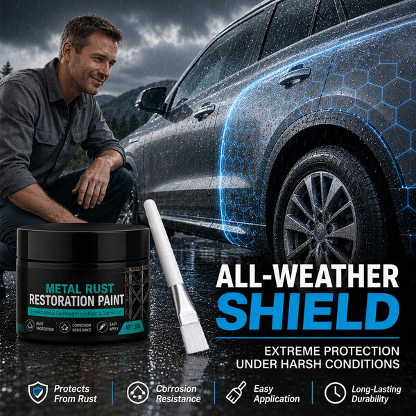 🖤 Restore Rusty Metal Without Replacing It – Black Repair Paste for Gates, Fences & Outdoor Surfaces
