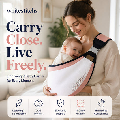 👶 4-in-1 Breathable Baby Carrier – 0-36 Months, Front/Back/Facing In/Out – Hands-Free