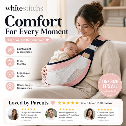 👶 4-in-1 Breathable Baby Carrier – 0-36 Months, Front/Back/Facing In/Out – Hands-Free