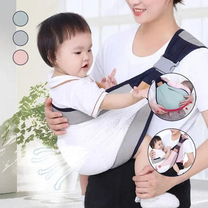 👶 4-in-1 Breathable Baby Carrier – 0-36 Months, Front/Back/Facing In/Out – Hands-Free