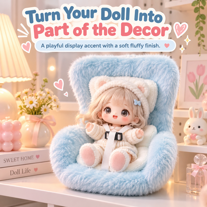 🐶Car Seat for Dolls with Soft Furry Cushion