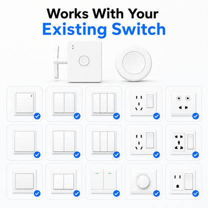 🔥 No-Wiring Wireless Light Switch Pusher | Control Lights From Your Bed 💡