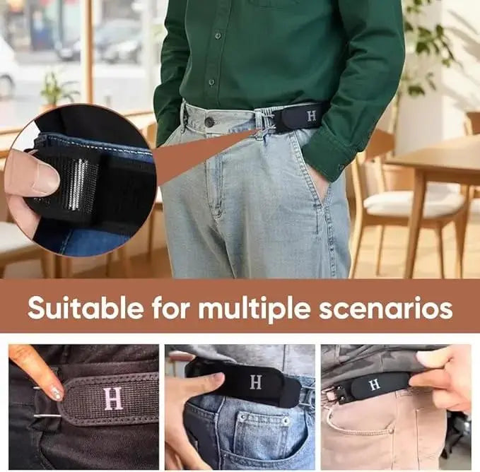 👔Two-piece set with metal-hook elastic waistband