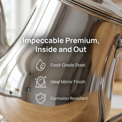Stainless Steel Grease Container with Strainer