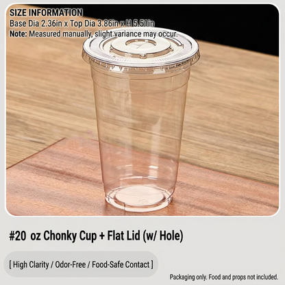 🚰Disposable To-Go Plastic Cups with Lids, 10 Pack