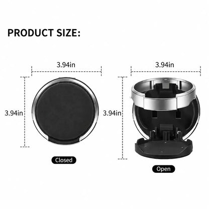 🚗 2-in-1 Foldable Car Cup Holder & Phone Stand – Space-Saving Design