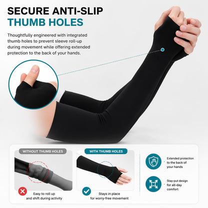 ☀️❄️Unisex quick-drying compression arm protectors