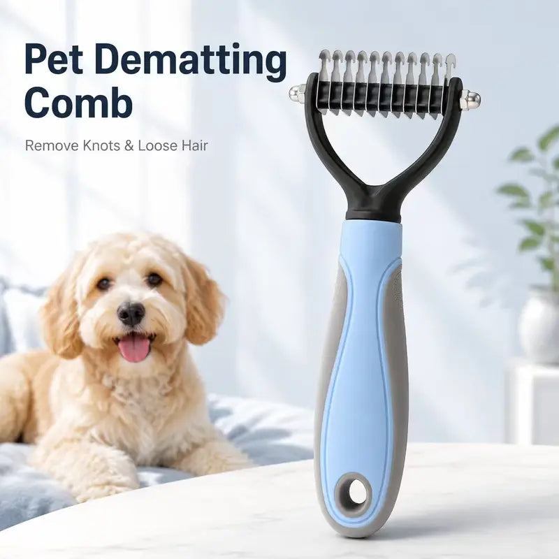🐾 Pet Grooming and Coat Detangling Comb Care Brush