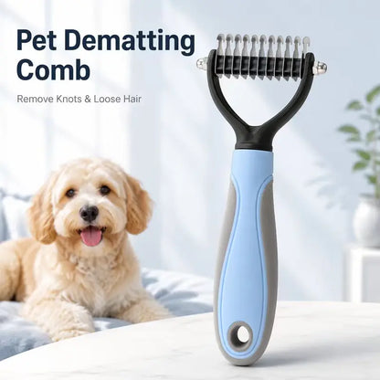 🐾 Pet Grooming and Coat Detangling Comb Care Brush