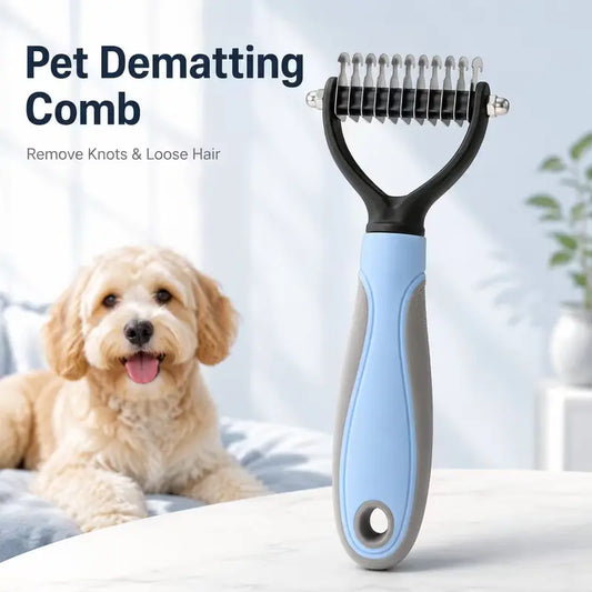 🐾 Pet Grooming and Coat Detangling Comb Care Brush