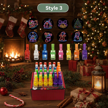 36PCS Halloween And Christmas LED Projection Finger Lights