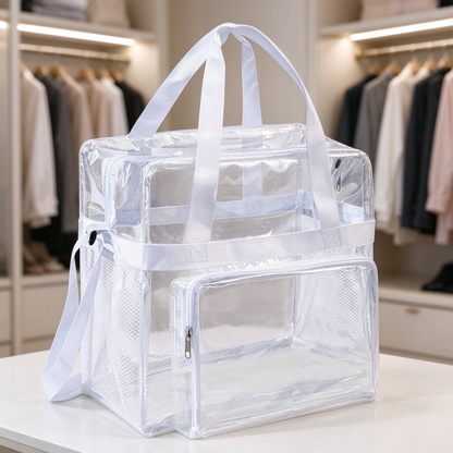 👛Transparent large capacity handbag
