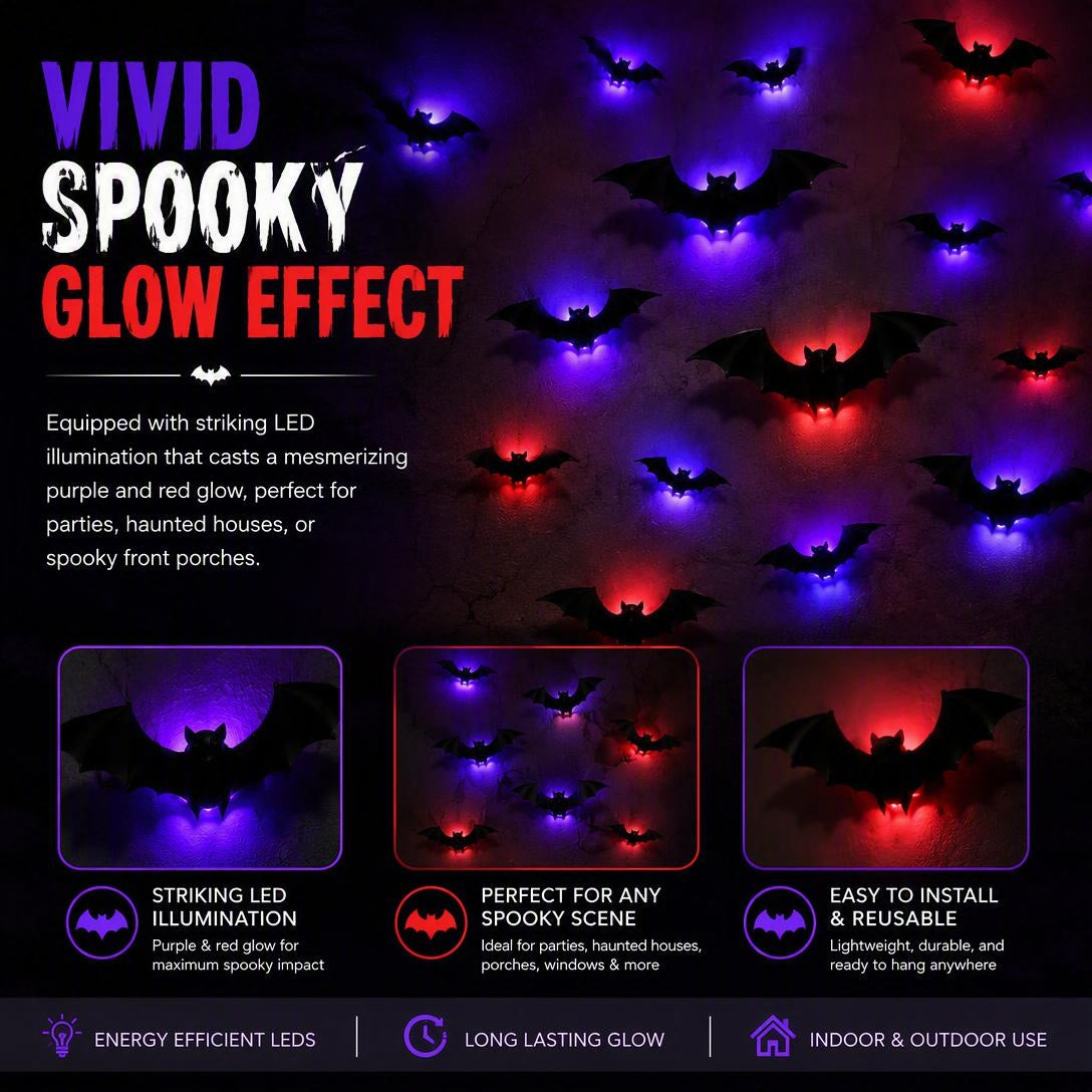 🦇💡3D Bat Light LED Decoration