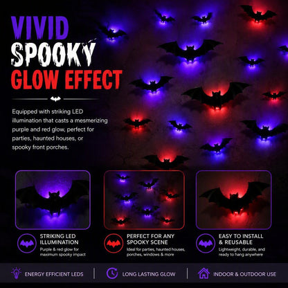 🦇💡3D Bat Light LED Decoration