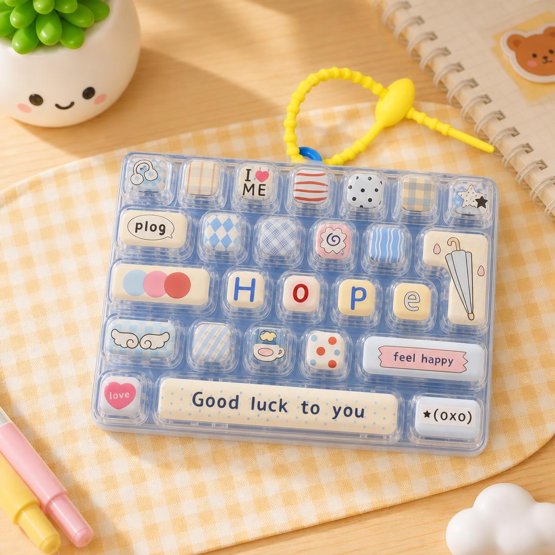 Blue Keyboard Fidget Toy