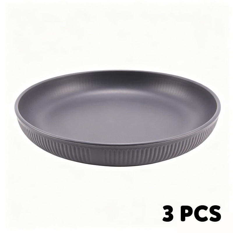🍽️ Never Worry About Broken Dishes Again! Unbreakable Wheat Straw Dinner Plates 🌾✨