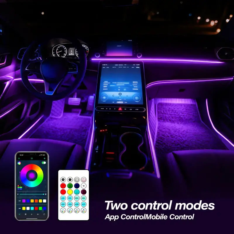 💡🚗 Smart LED Interior Car Lights, DIY Mode