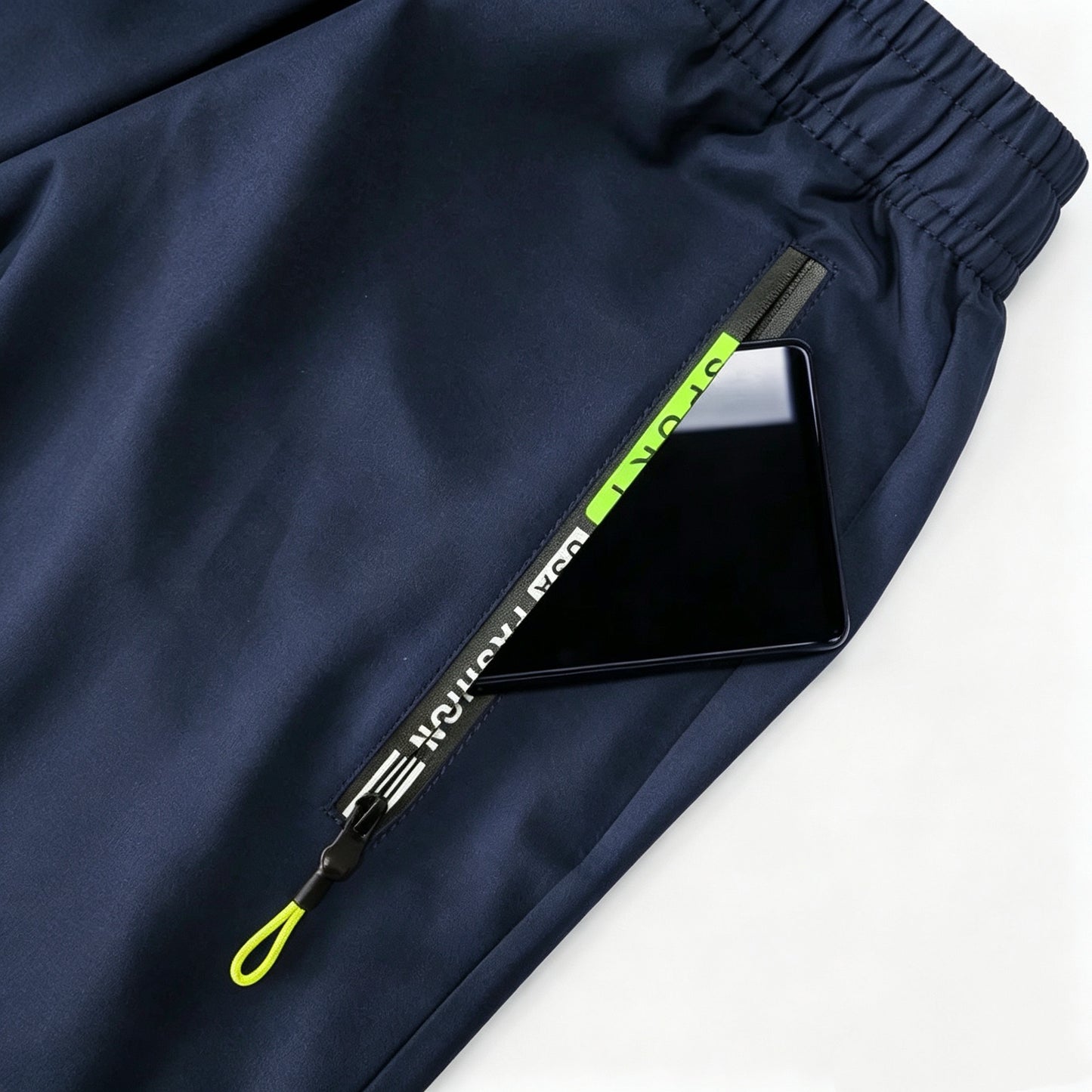 Multi-Pocket Design Slim Straight Leg Casual Trousers