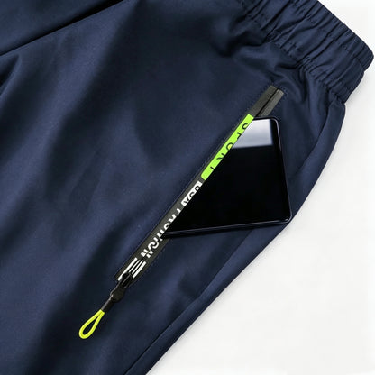 Multi-Pocket Design Slim Straight Leg Casual Trousers
