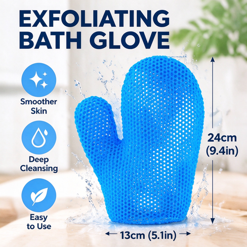 Honeycomb mesh shower scrub gloves