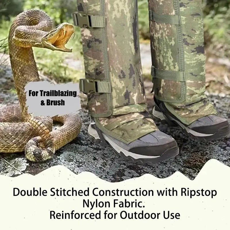 🥾 Unisex Adjustable Outdoor Snake-Resistant Leg Gaiters