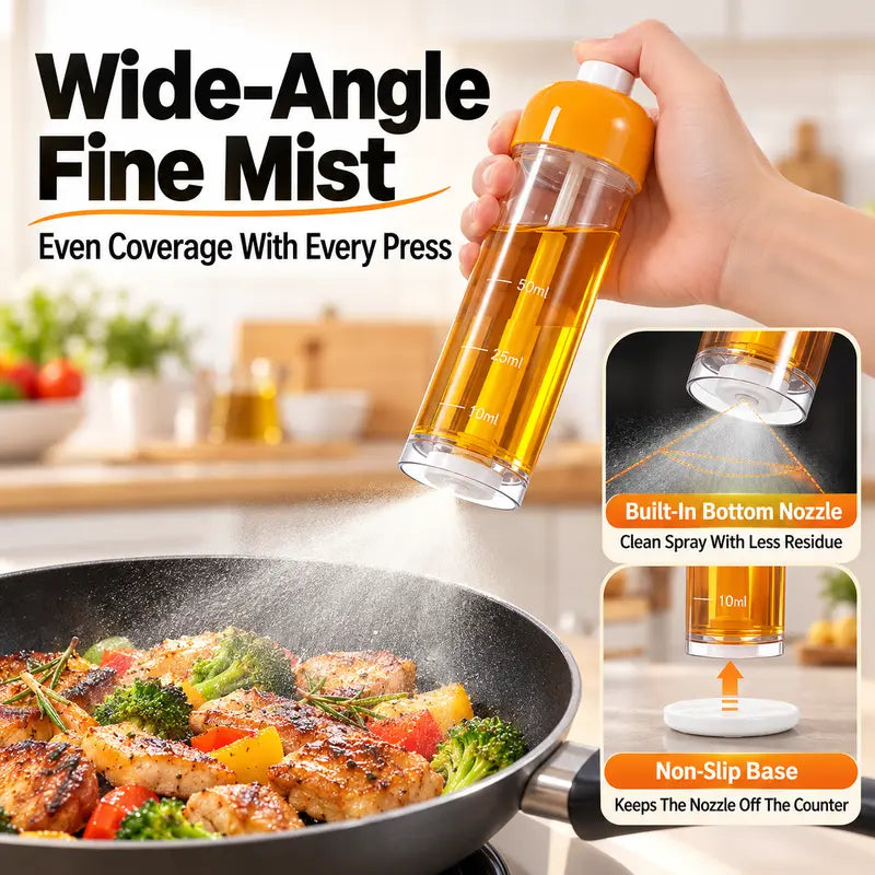 💨Refillable Oil Sprayer & Dispenser – Ideal for Air Fryers, Salads, Grilling, and Kitchen Use