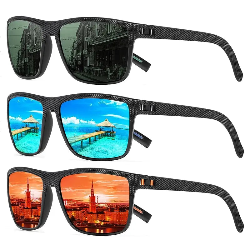 3 Pcs(Black/Green. Black/Blue. Black/Red)