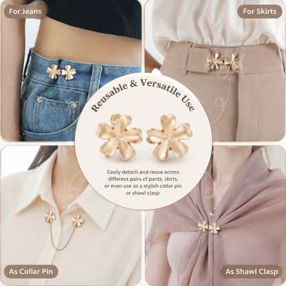 🌸Stylish floral waist belt