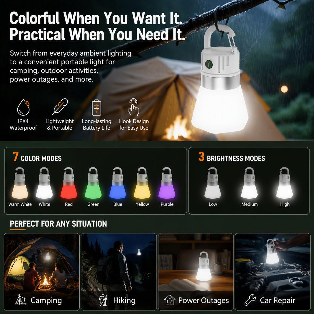 Outdoor Hiking Multi functional Atmosphere Led Light