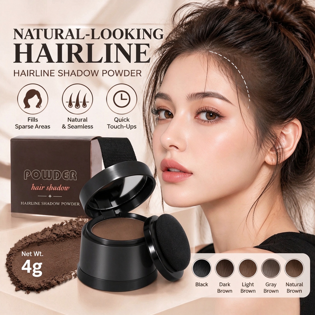 Hair coloring powder