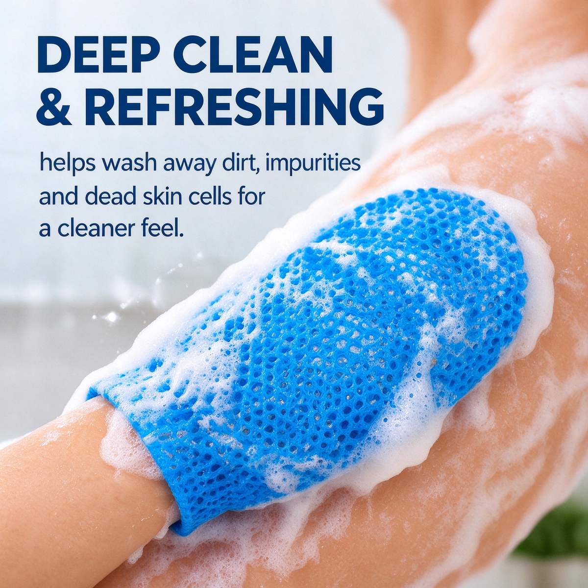 🚿Honeycomb mesh shower scrub gloves