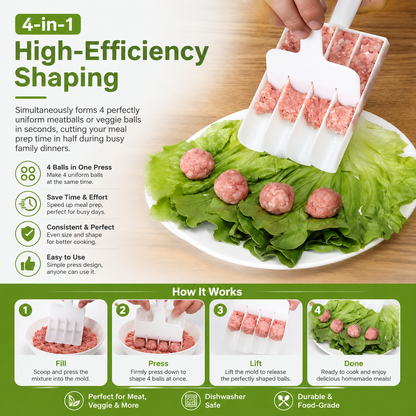 ⚡Meatball maker – can be used to make rice balls, meatballs