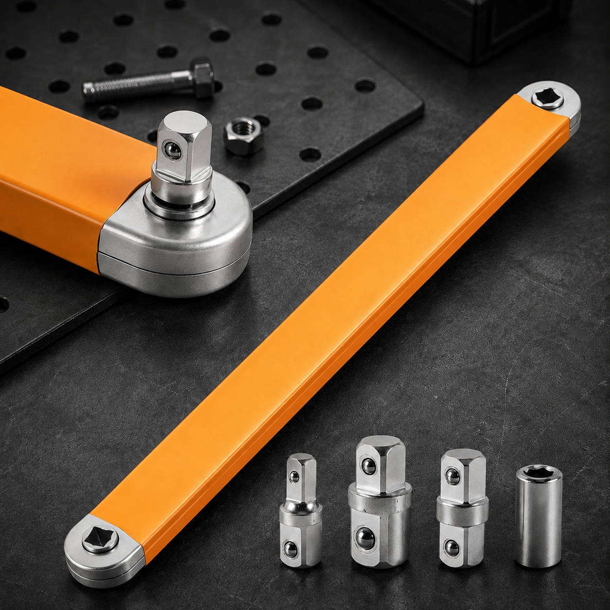 🔧Multifunctional ratchet extension wrench