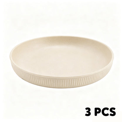 🍽️ Never Worry About Broken Dishes Again! Unbreakable Wheat Straw Dinner Plates 🌾✨