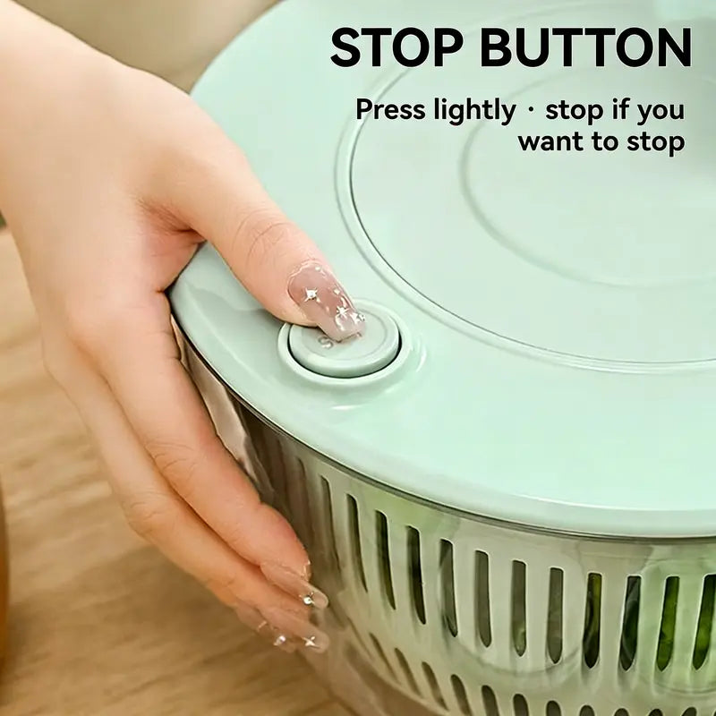 ✨ Salad Spinner Large, 3 IN 1 Vegetable and Fruit Washing Bowl with Strainer
