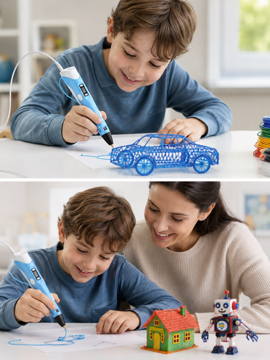 Smart 3D Printing Pen for Kids‑Easy‑Use DIY Drawing Pen