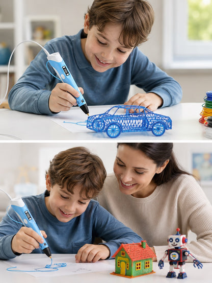 Smart 3D Printing Pen for Kids‑Easy‑Use DIY Drawing Pen