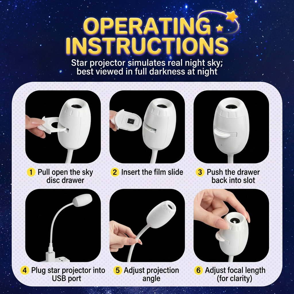 🌌Star projection lamp night light