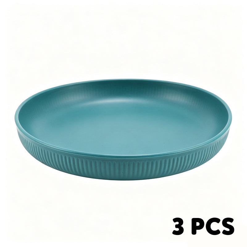 🍽️ Never Worry About Broken Dishes Again! Unbreakable Wheat Straw Dinner Plates 🌾✨