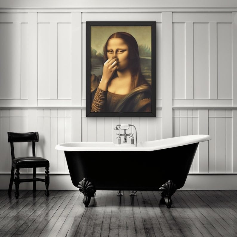 🧻Funny Bathroom Art Frameless- Add Some Holiday Laughs!