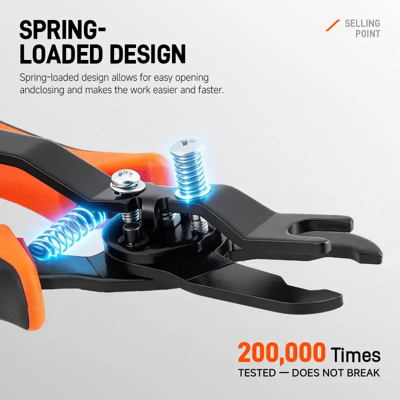 One-Hand Op. Heavy Duty Push-to-Connect Air Hose Connector Remover Pliers