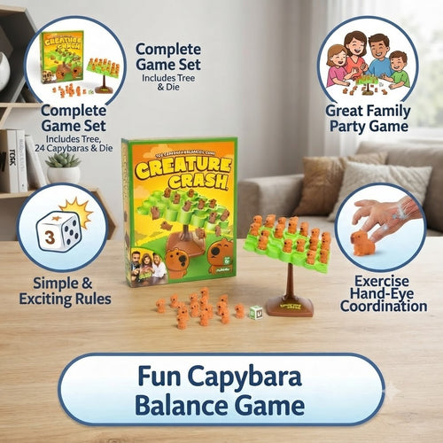 🎲🧠Animal Collision: Capybara Balance Game