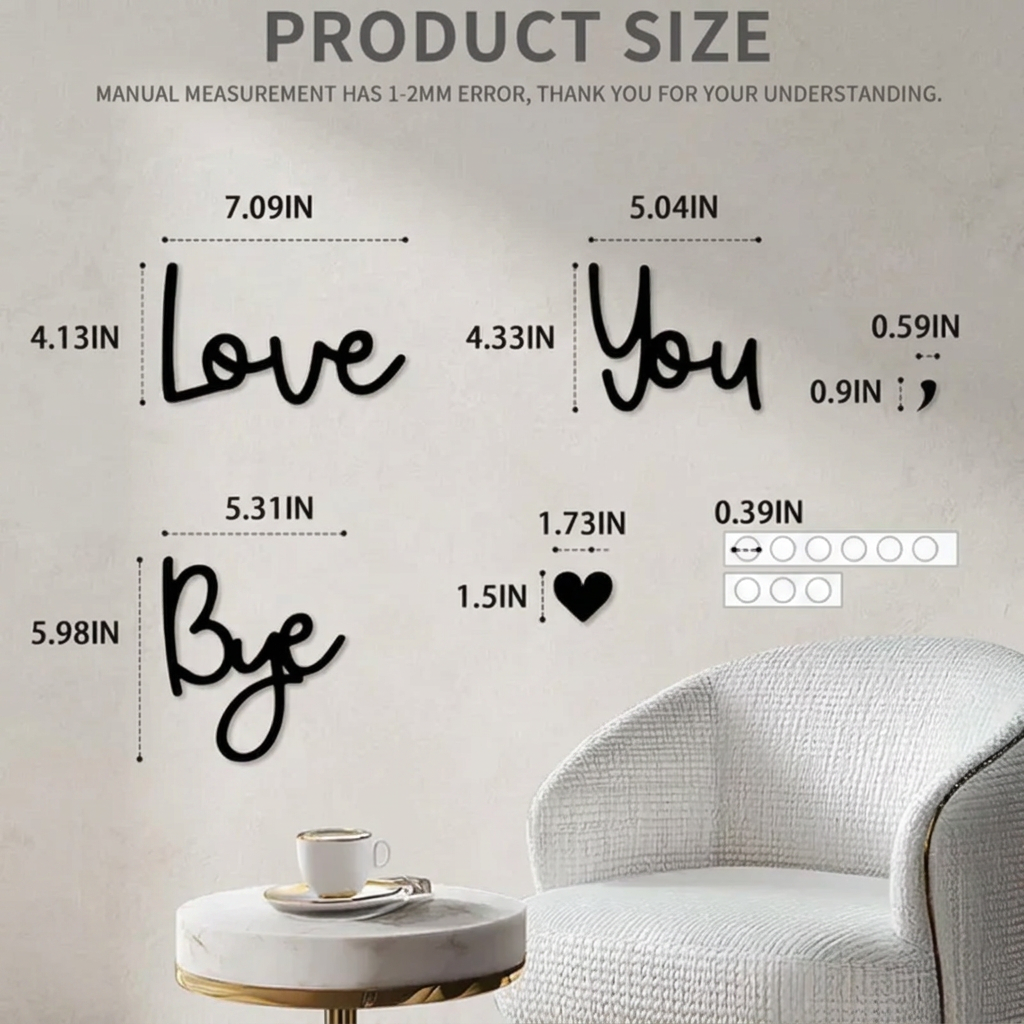 🏡Love You Bye Wood Sign Home Decor