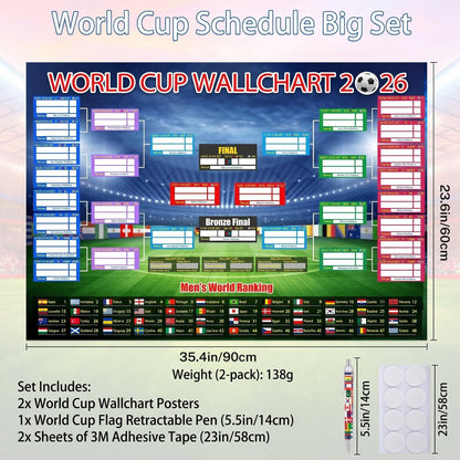 🔥Hot Sale 49% off🗓️ ⚽ 2026 World Cup Poster Set – Don't Miss a Match!