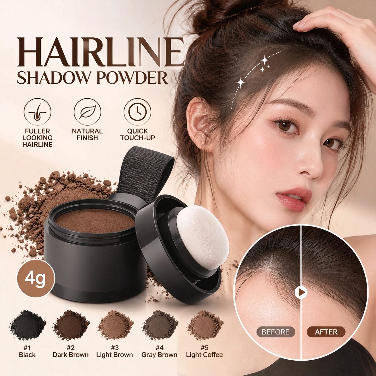 Hair coloring powder